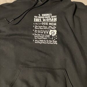 Dog Mom Black Hoodie
